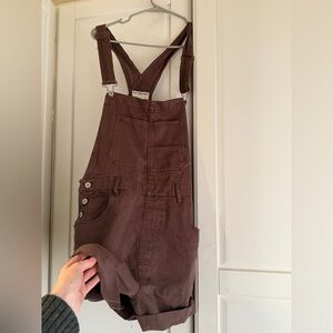 Women's Brown Overalls